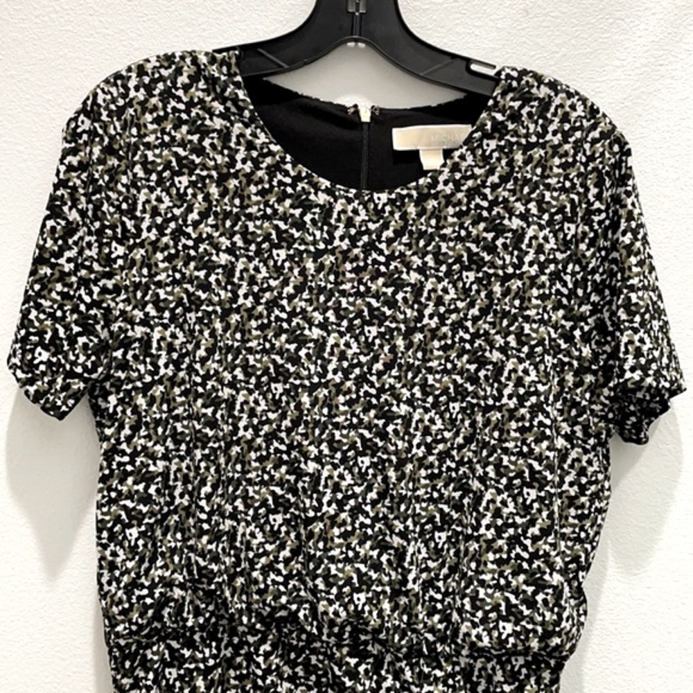 Michael Kors Camo-Matte jersey dress